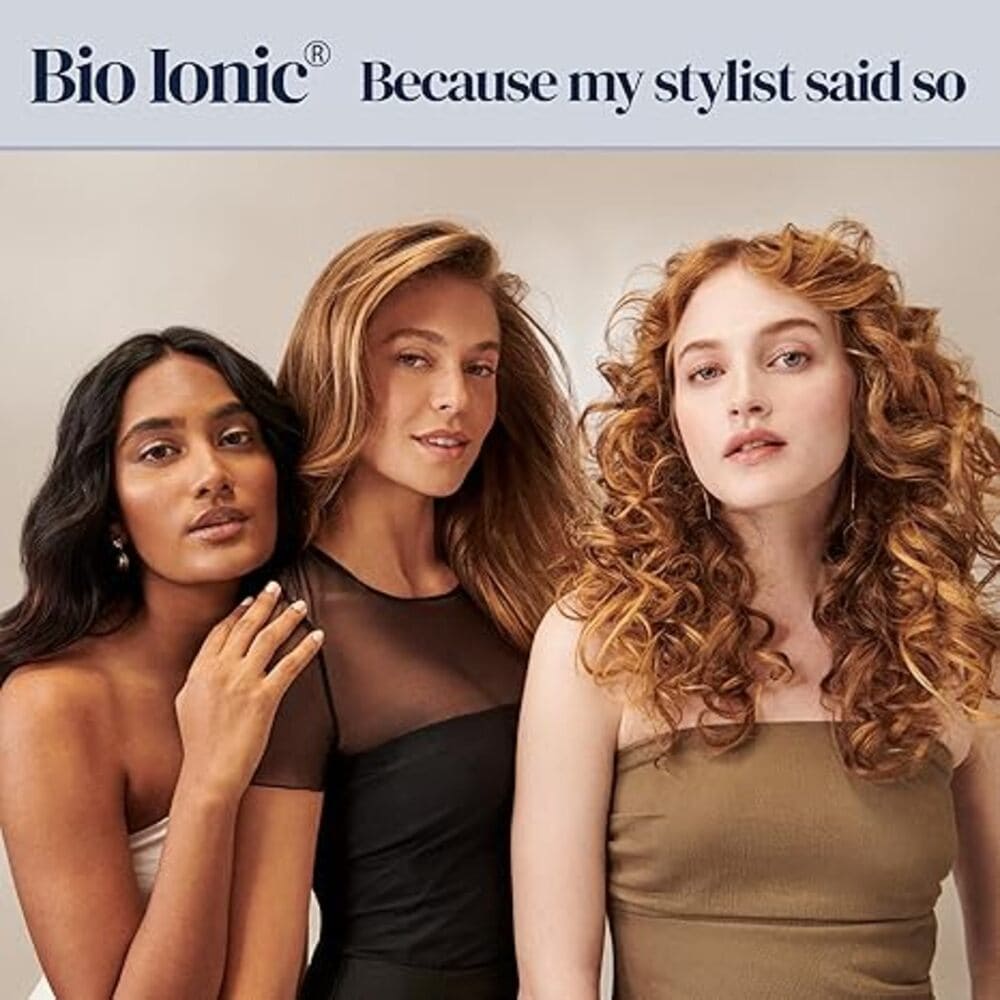 Bio Ionic 10X Styling Iron – 1″ Vibrating Flat Iron with Moisturizing Heat | Straightener & Curler