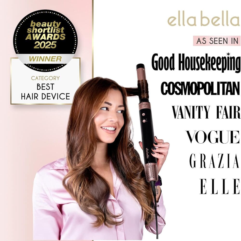 ELLA BELLA® 6-in-1 Professional Hot Air Styler – High-Speed Hair Dryer